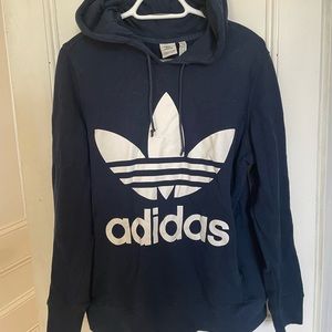 Adidas Navy Blue Logo Hoodie